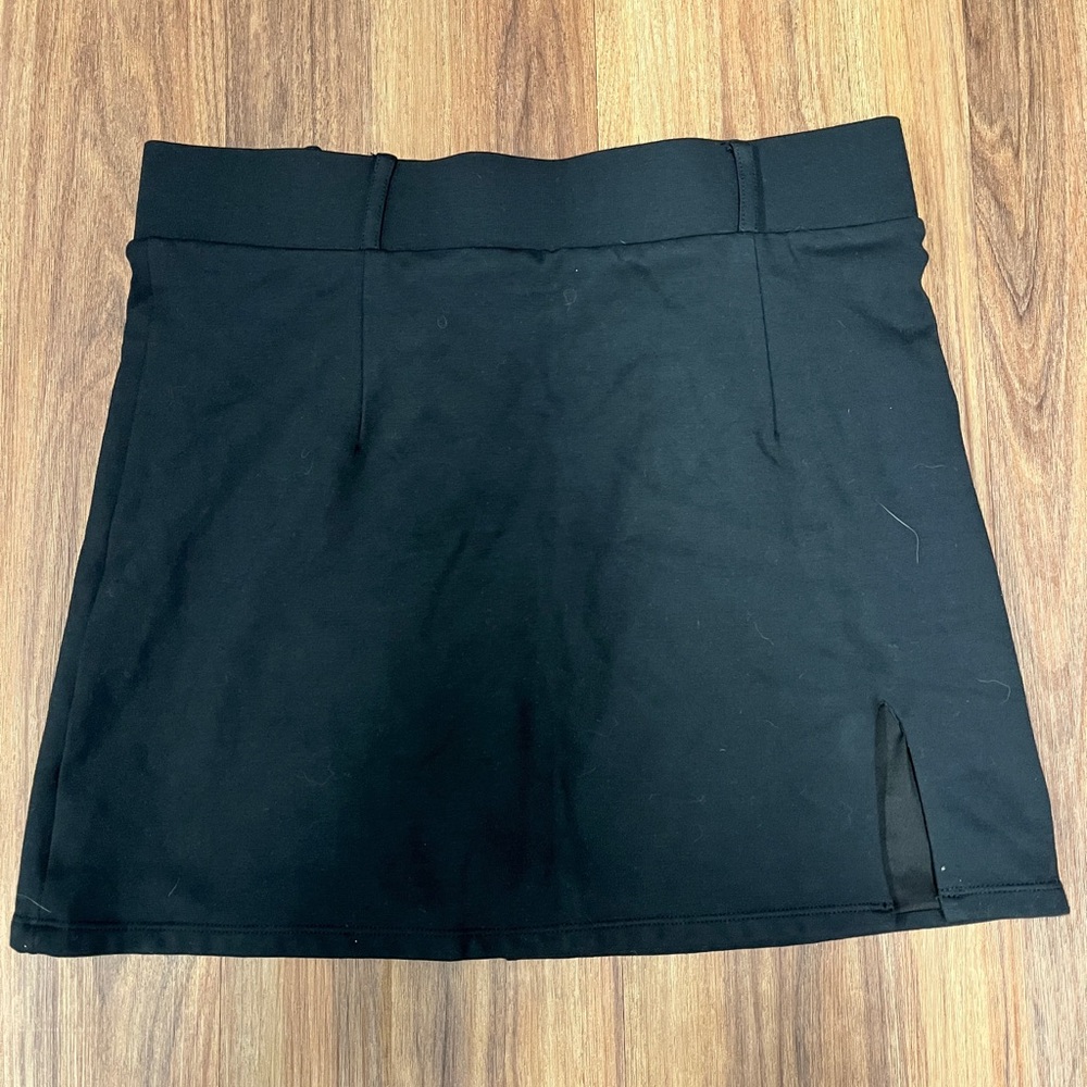 Forever 21 Black Skirt Belt Loops and Slit
